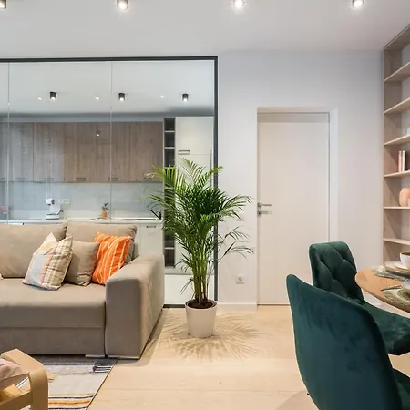 Apartment Contemporary Haven - 1 Bedroom With A Balcony Charm Bucharest