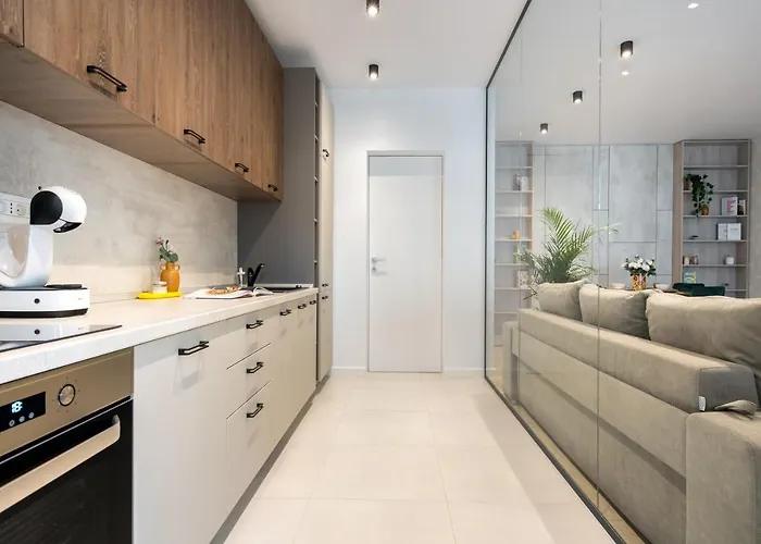 شقة Contemporary Haven - 1 Bedroom With A Balcony Charm *